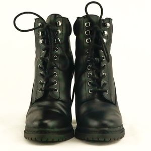 BCBG Maude Lace-up Combat Boots
